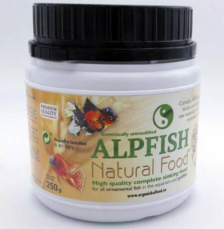 Alpfish Natural Food 250 gr Mangime affondante 2 mm per pesci dacquario pesci rossi e da laghetto