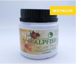 Alpfish Natural Food 250 gr Mangime affondante 2 mm per pesci dacquario pesci rossi e da laghetto 1