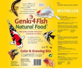 Genki4Fish ColorGrower Bits 4x1 kg Mangime per Koi e pesci da laghetto offerta speciale