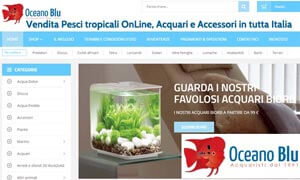 Oceanoblu.com - NEGOZIO ONLINE SHOP - Pesci tropicali, acquari ed accessori - vendita in tutta Italia