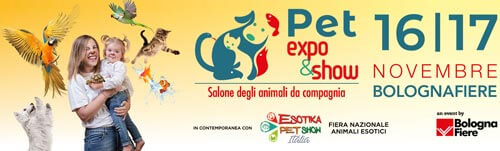 pet show banner 16 17 novembre 2019 bologna fiere