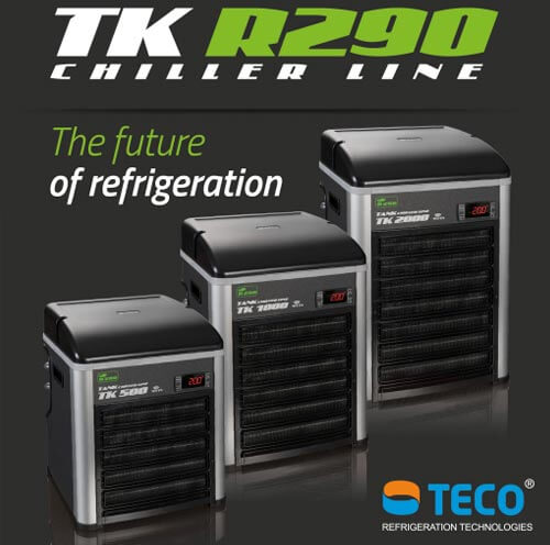REFRIGERATORE PER ACQUARIO - TECO TK R290 CHILLER LINE REFRIGERATION